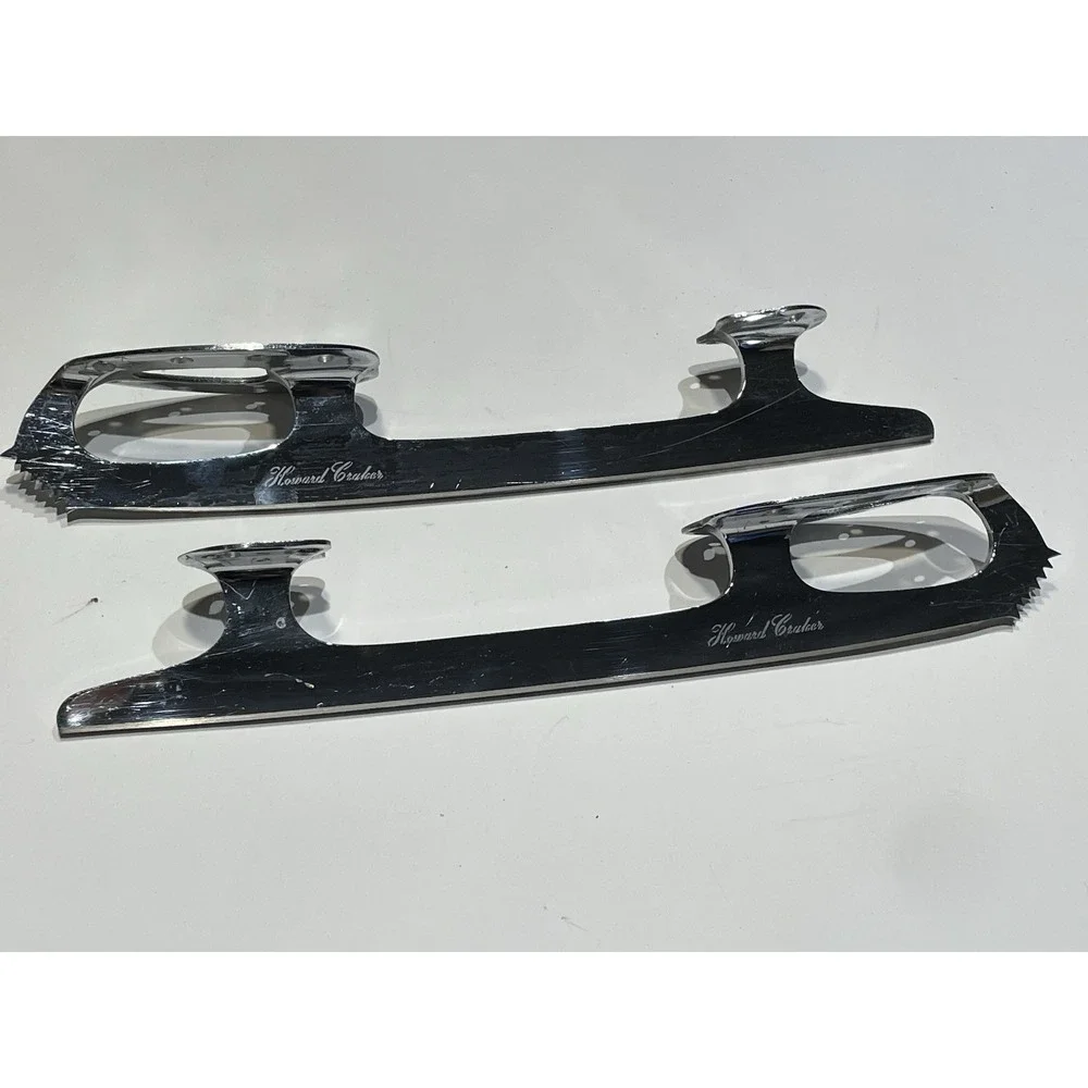 Vintage MK Phantom Figure Skating Blades Size 10 Howard Cracker Engraved England
